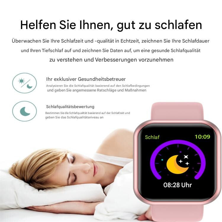 Smartwatch Damen Herren mit Telefonfunktion Armbanduhr für Android iOS