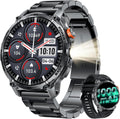 Smartwatch Herren Männer - Taschenlampe Telefonfunktion Armbanduhr für iOS Android