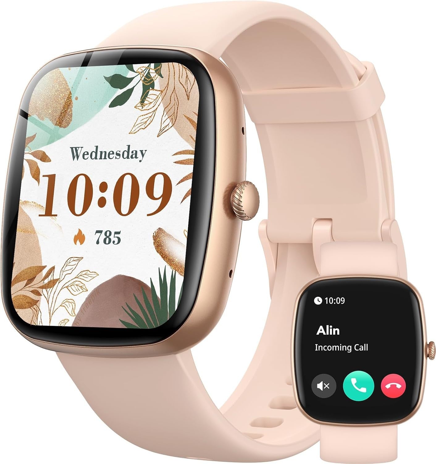 Smartwatch Damen und Frauen mit Telefonfunktion Armbanduhr für iOS Android
