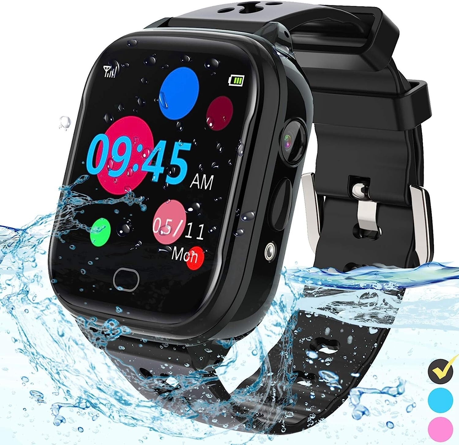 Kinder Smartwatch mit Telefonfunktion, GPS & SOS | SIM Karten Uhr