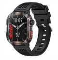 Smartwatch für Herren Outdoor Watch Robust Wasserdicht Taschenlampe Telefon für iOS Android