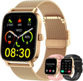 Smartwatch Damen Bluetooth Fitness Tracker mit Pulsmesser für Android & iPhone