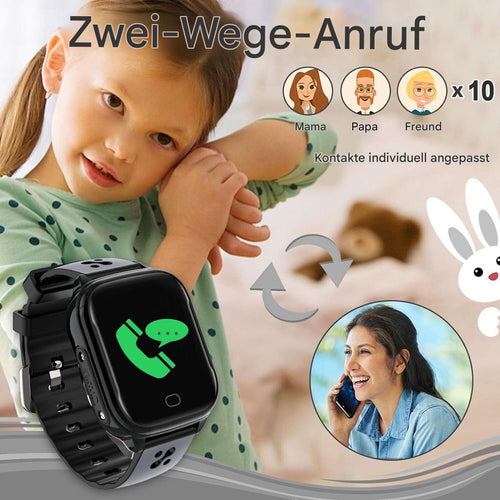 Kinder Smartwatch mit Telefonfunktion, GPS & SOS | SIM Karten Uhr