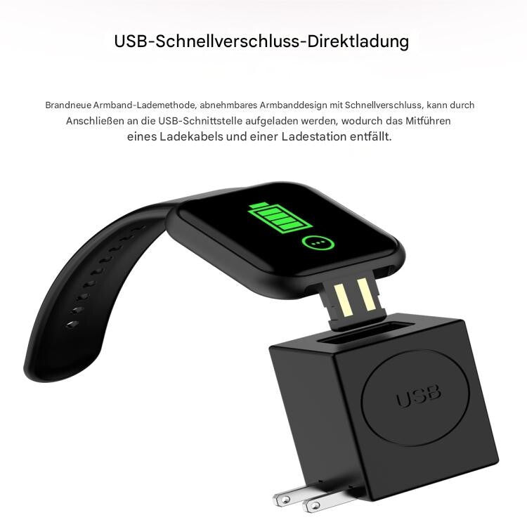 Smartwatch Damen Herren mit Telefonfunktion Armbanduhr für Android iOS