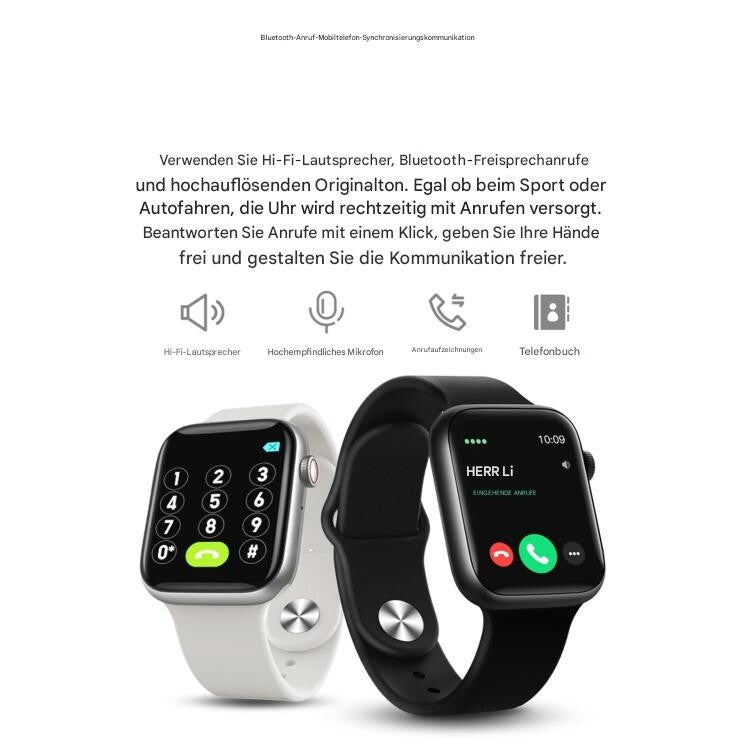 Smartwatch Herren Damen mit Telefonfunktion Sportuhr Armbanduhr Watch Uhr