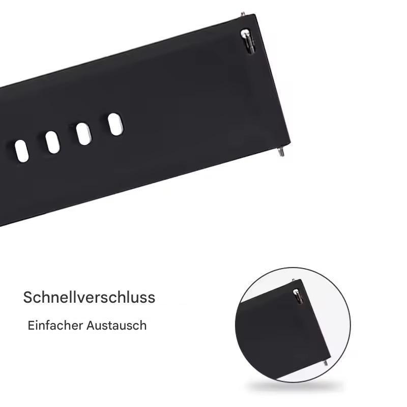 Universal 20mm Silikon Ersatzband für Smartwatch & Sportuhr
