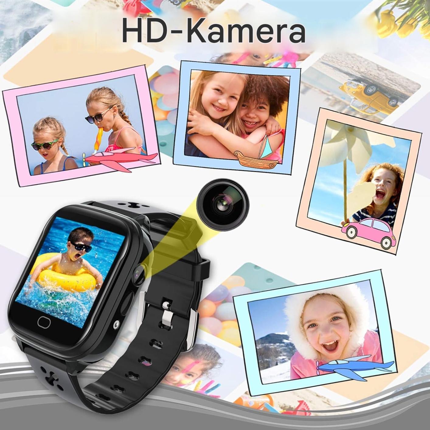 Kinder Smartwatch mit Telefonfunktion, GPS & SOS | SIM Karten Uhr