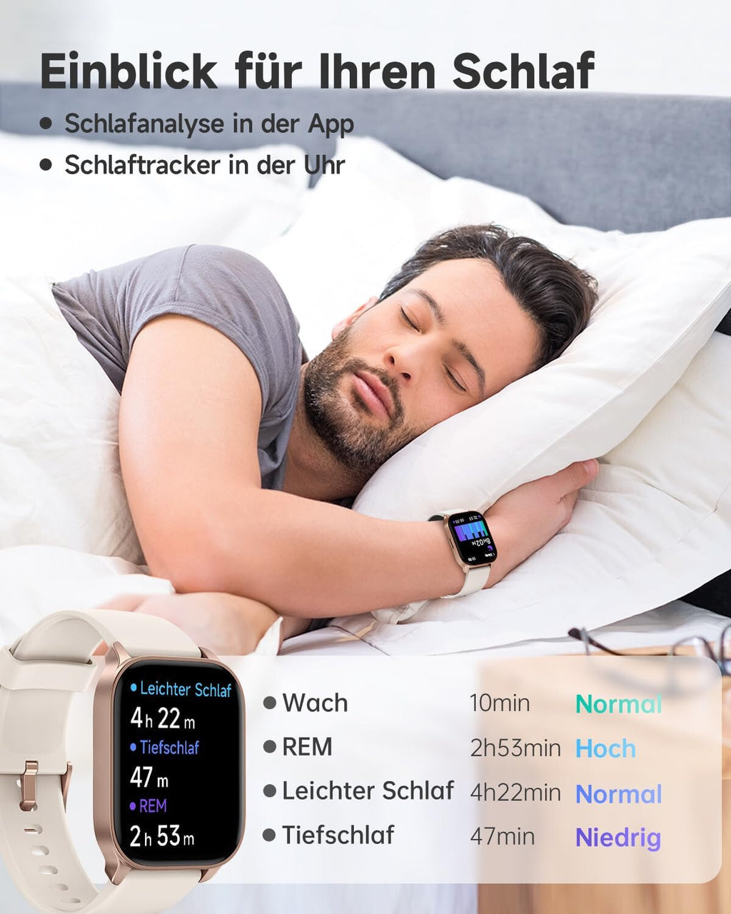 Smartwatch Damen Frauen mit Telefonfunktion Armbanduhr für Android IOS