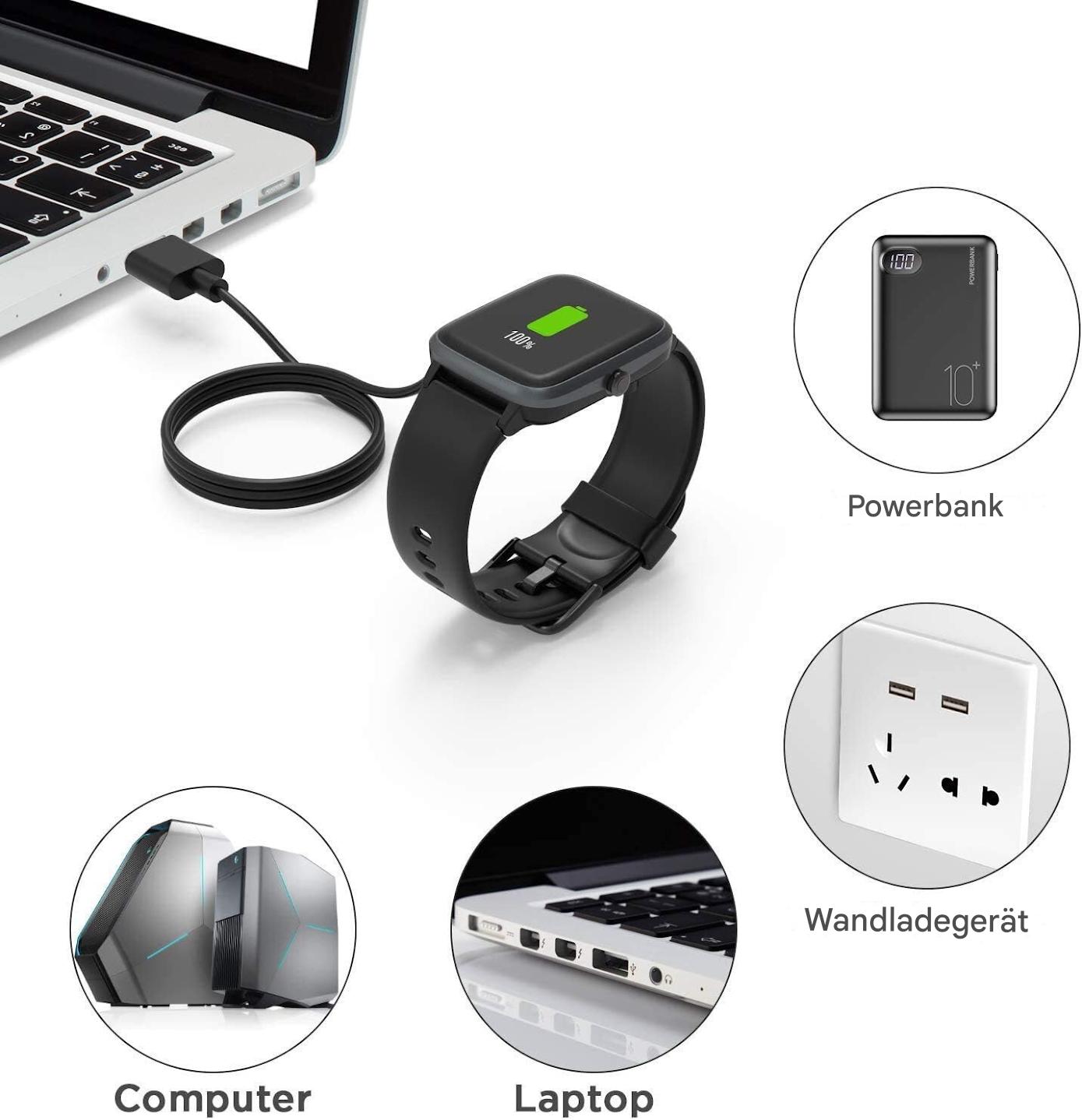 Smartwatch Ladekabel Universal kompatibel für Sportuhren