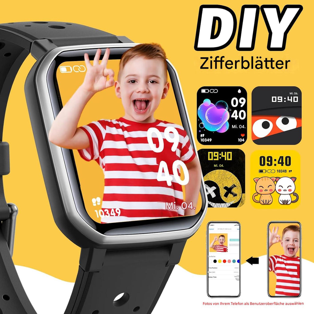 Kinder Smartwatch Sportuhr für Jungen und Mädchen mit Fitness Tracker