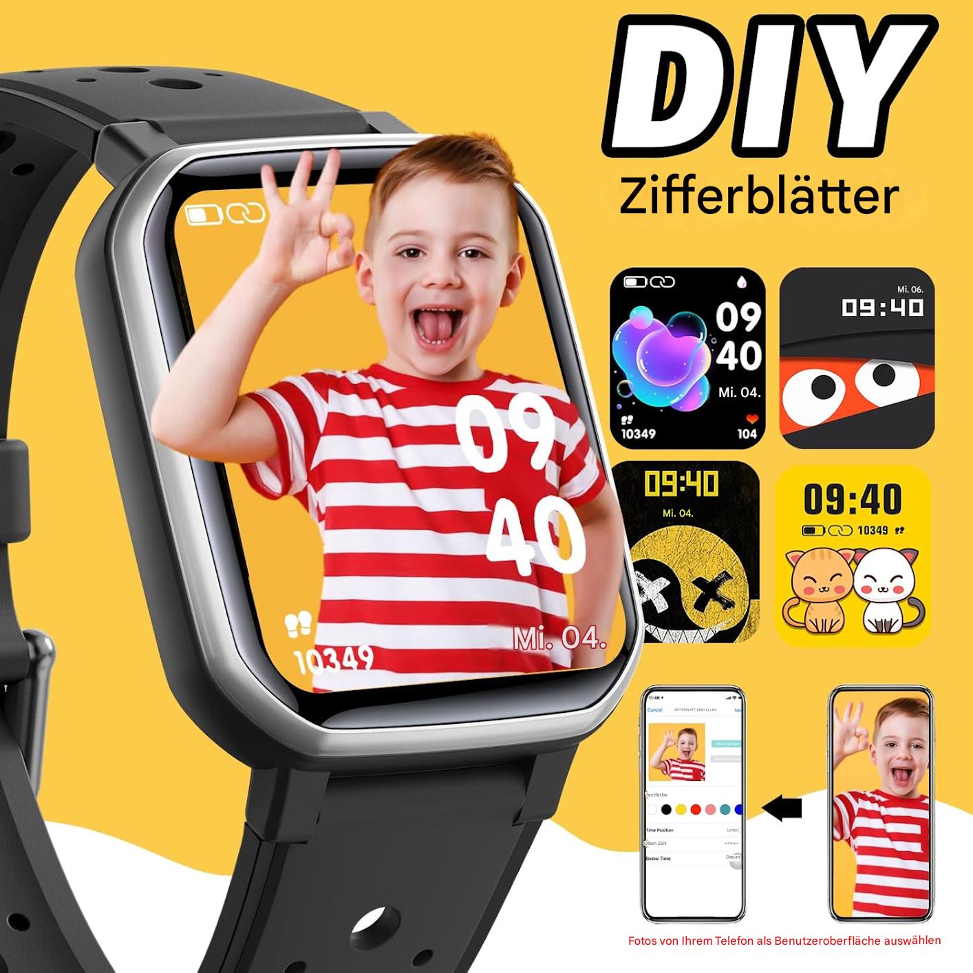 Kinder Smartwatch Sportuhr für Jungen und Mädchen mit Fitness Tracker