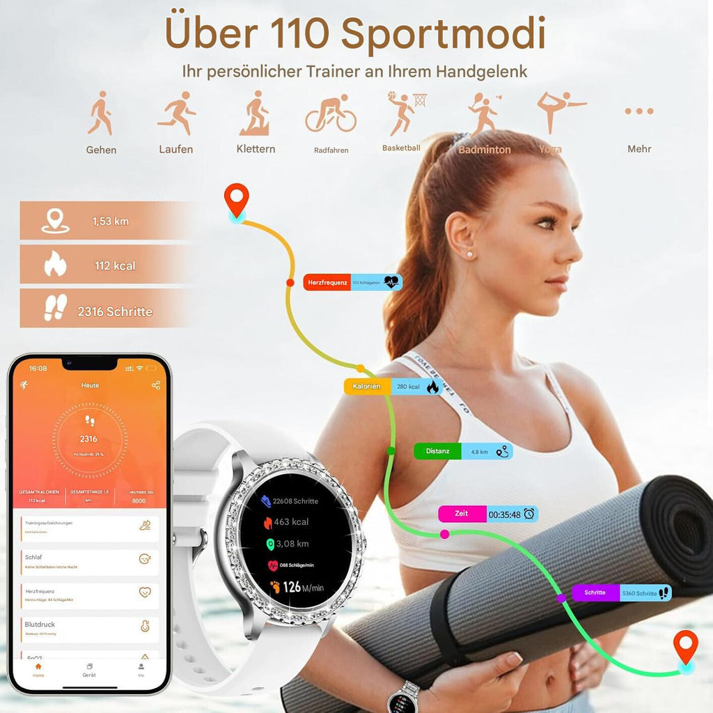 Smartwatch Damen - Elegant & mit Telefonfunktion