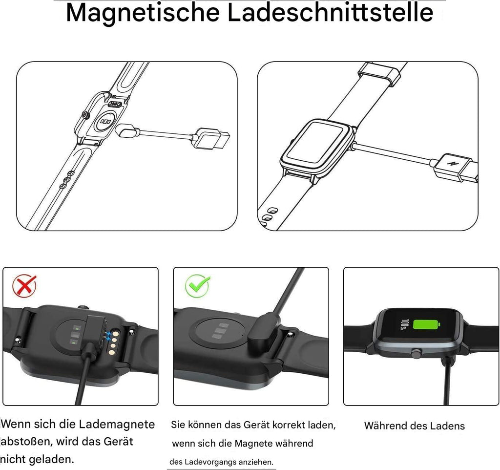 Smartwatch Ladekabel Universal kompatibel für Sportuhren