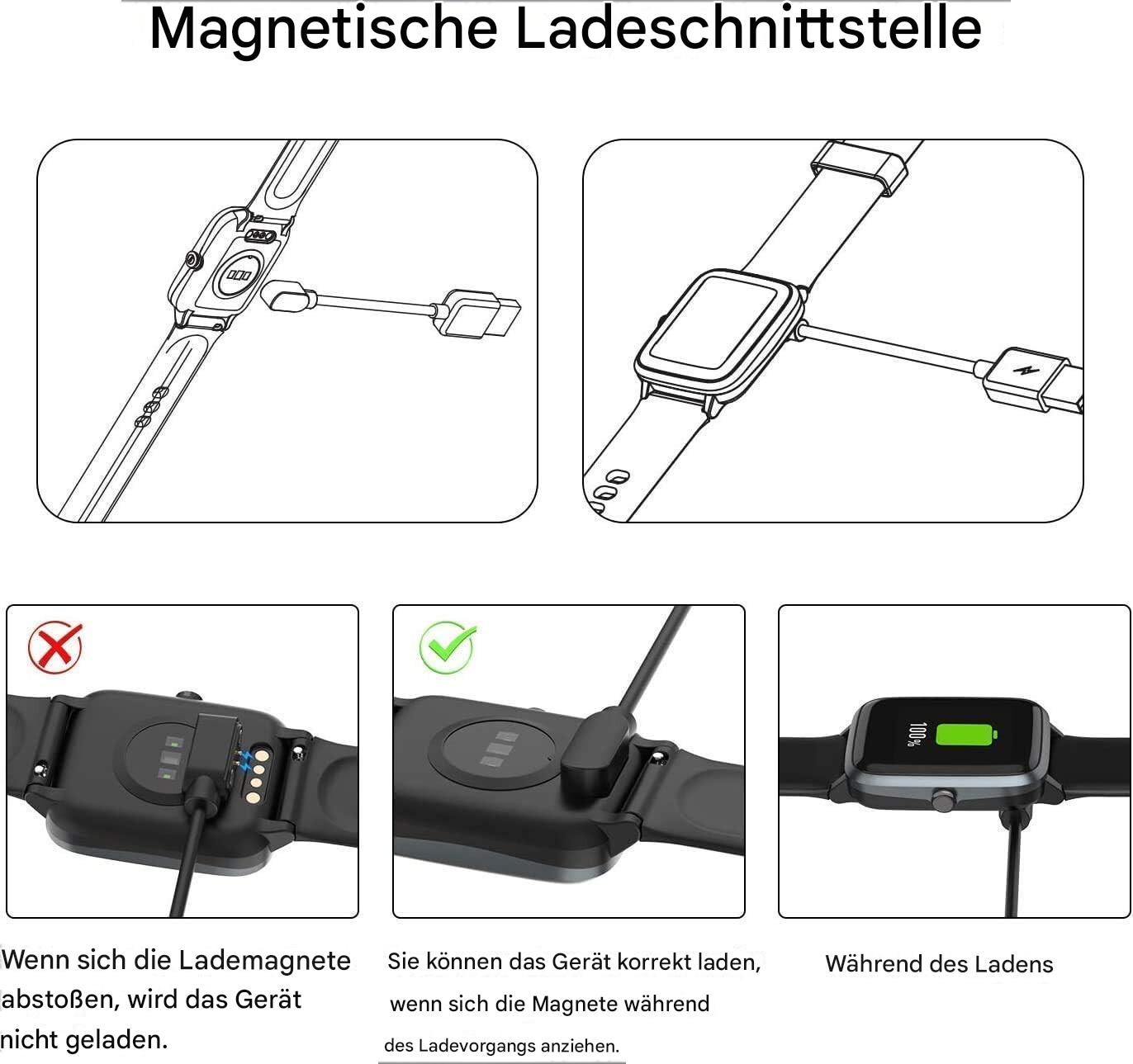 Smartwatch Ladekabel Universal kompatibel für Sportuhren
