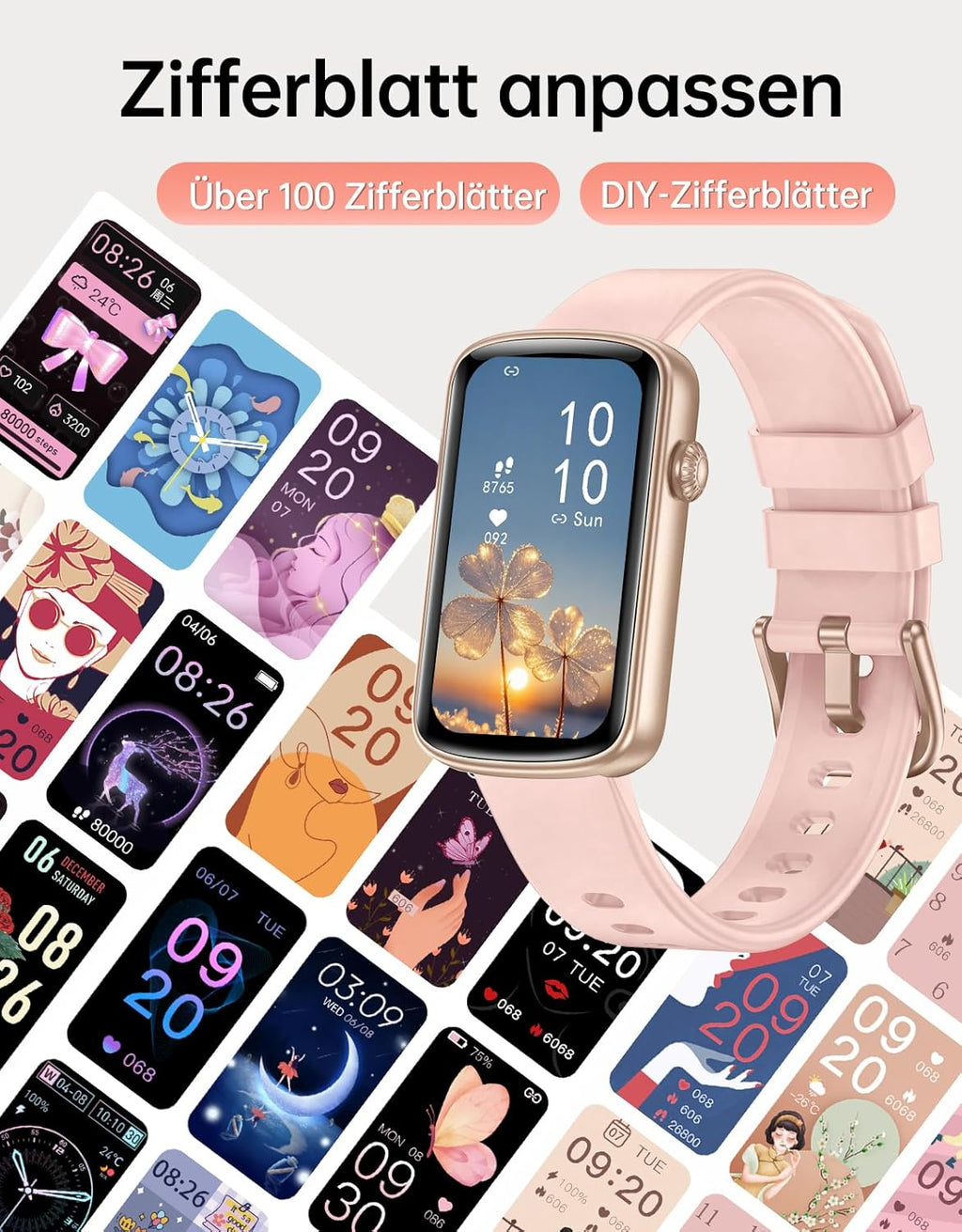 Smartwatch für Damen – Telefonfunktion & Outdoor Fitness Uhr