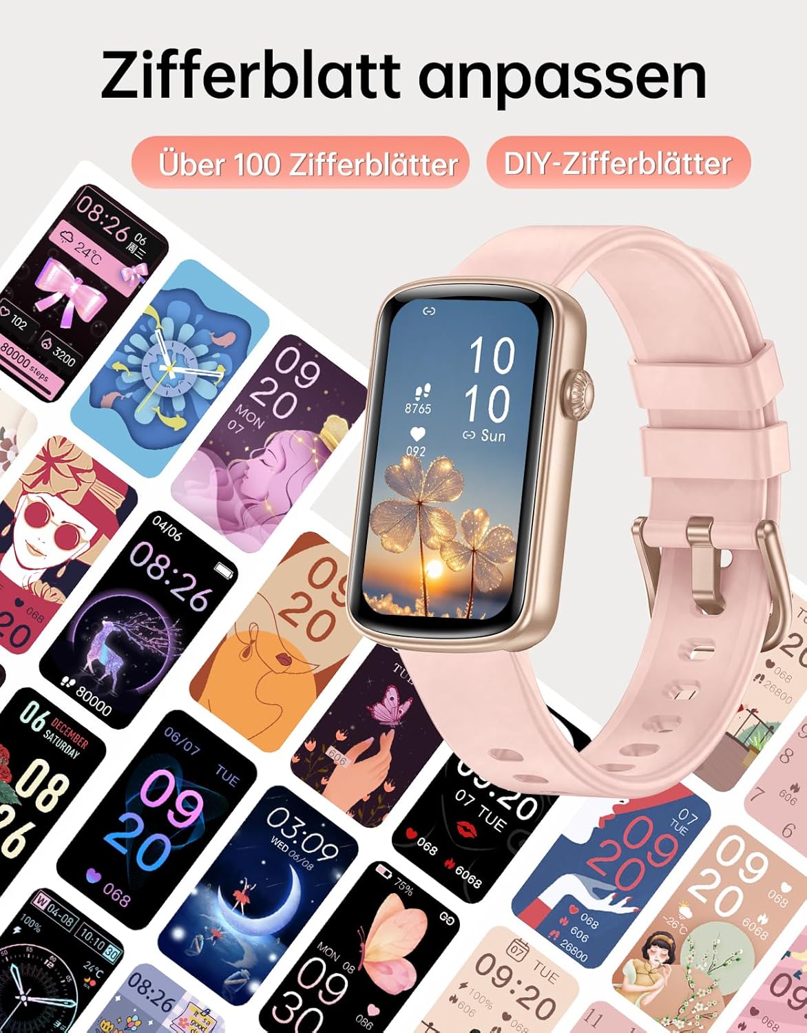 Smartwatch für Damen – Telefonfunktion & Outdoor Fitness Uhr